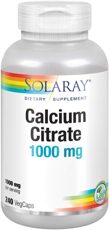 Solaray kalcijev citrat, 1000 mg, 240 VegCaps