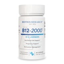 Biotics Research B12-2000TM Vitamin B12 2000 mcg, B6, Folate–B12 Podjezične Lozenges, Metilation Support Supplement, Visoka moč, Zelo Absorbibilno, Naravni, Berry Flavor, Raztopiti enostavno–60 Število
