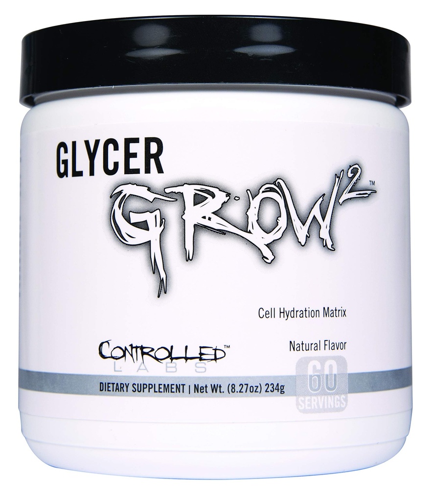 KONTROLIRAN LABS GlycerGrow 2, povečanje prostornine celic in vaskularnost, pomaga izboljšati vzdržljivost, rast in okrevanje, pomaga ohraniti intenzivnost vadbe, 60 Serving, Nearomaled