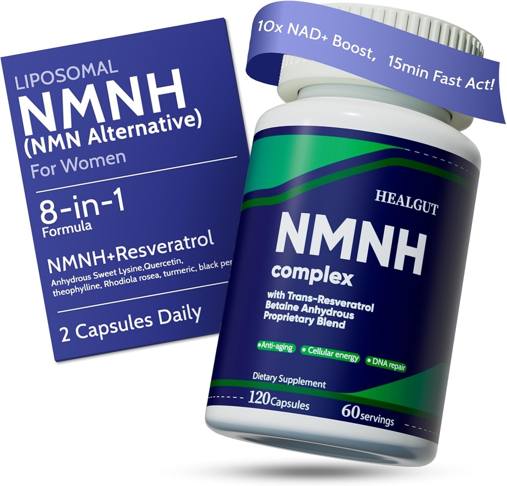 Visoka čistost NMN Dodatek za ženske: liposomski NMNH + Trans-Resveratrol + TMG 