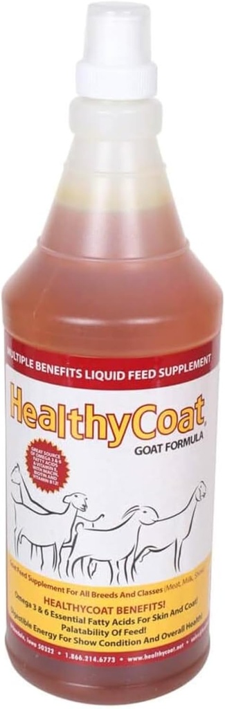 HealthCoat Goat Formula: Quart. Koža, plašč, stanje telesa, alergije, imunski sistem, proizvodnja mleka.