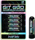 GIT GUD Energy Stick (4 Pack) Konkurenčni fokus Ojačevalec, Osvežitveni Mint Aroma, Dnevna uporaba, Prenosni enkratno, Tricky Taffy (Taffy Mint)
