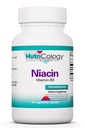 Nutrikologija Niacin dodatek - Vitamin B3 za moške in ženske, Niacin s flush, Nikotinska kislina, NAD, 250 mg Vegetarijanske kapsule - 90 Število