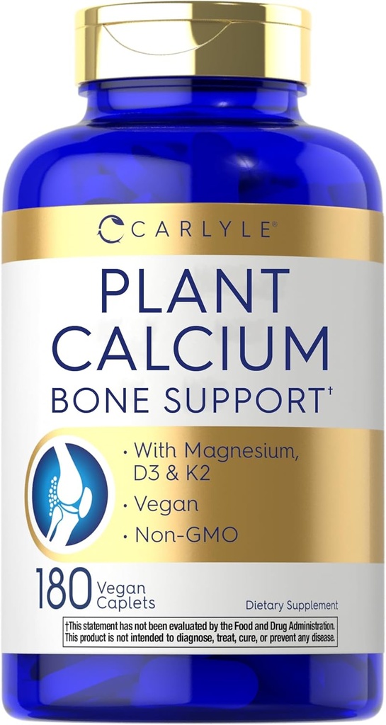 Kalcij na osnovi rastline Carlyle z vitaminom K2, D3, magnezijem 