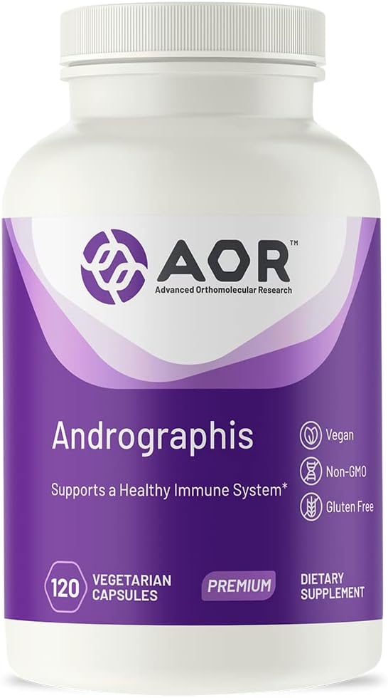 AOR, andrographis, zeliščni dodatek za imuno podporo, 120 kapsul (120 servingov)