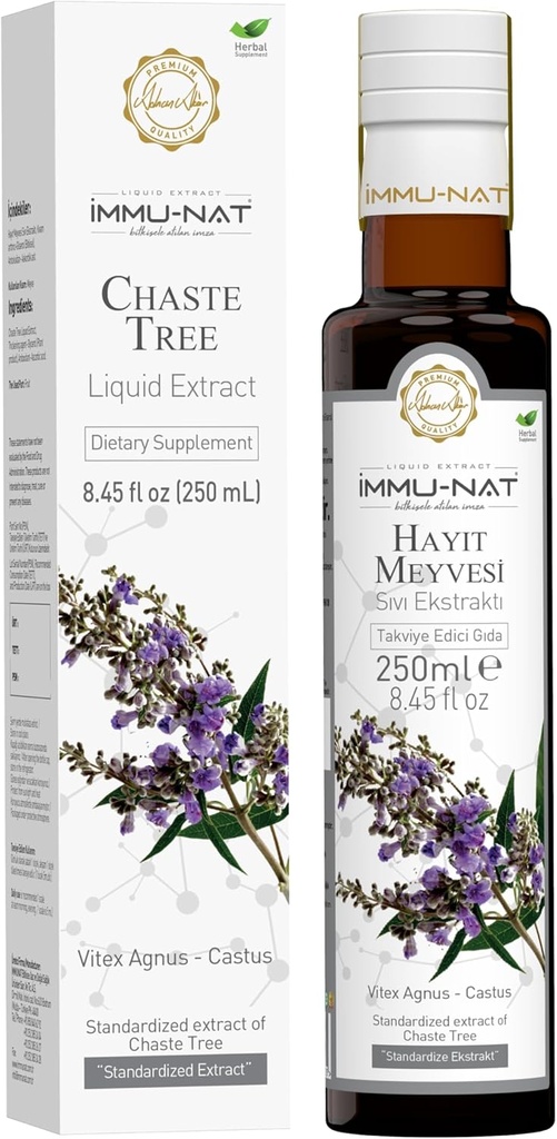 Chaste Tree Berry Extract - 8.5oz - Zeliščna Menopause & PMS Relief - Alkohol brez ženske Wellness dodatek