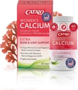 CATALO ženski kalcij z AquaminTM Red Algae - rastlinsko-osnovni morski kalcij dodatek z vitaminom D3, magnezij & cink - visoka absorpcijska formula - 60 tablet