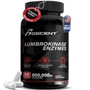 Lumbrokinaza Dodatek 40mg (60 kapsul) - Največja aktivnost-800.000 UI - Pure Lumbrokinaza Encimi Prebavni encimi, Bolje kot serapeptaza Nattokinaza dodatek, Lab Tested, Non GSO