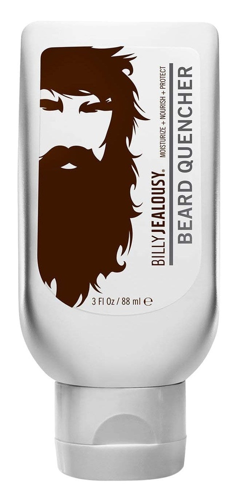 Billy ljubosumje Brada Quencher, Hraniti in krepiti vlažilec za grivo in kožo s karitejevim maslom, aminokisline in črni oves semena, bori Frizz, Relieves Itch in kosmiči, 3 Fl Oz