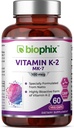 biophix vitamin K2 MK-7-100 μg 60 Veg kapsule - podpira močno imunskega zdravja kosti