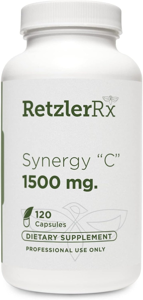 RetzlerRx® Synergy C 1500 mg Dr. RetzlerRxTM - Napredno visokopotenzivna Vitamin C Formula - Imunska podpora, Antioksidant Zaščita in zdravje kože