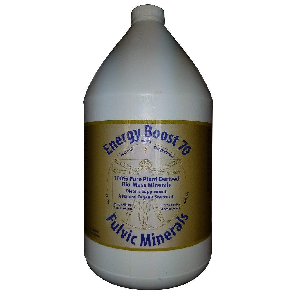 Energija Boost 70 Fulvic Minerals Traces Elementi Vitamini in aminokisline Morningstar Minerals (1 Galon)