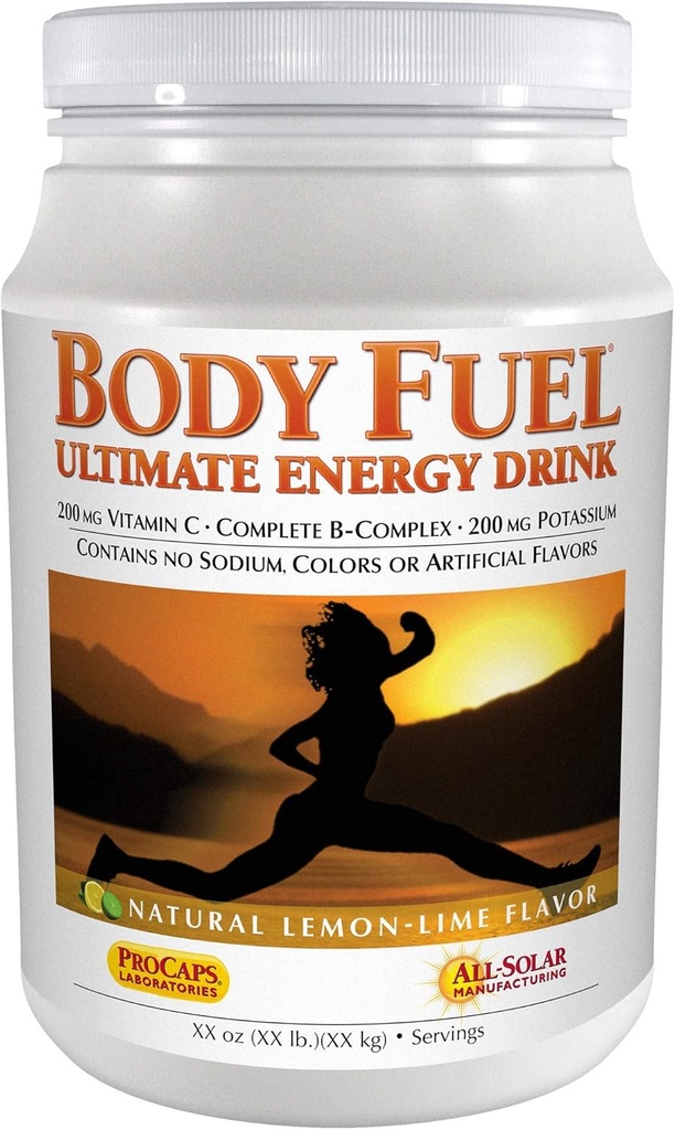 ANDREW LESSMAN Body Fuel 60 Serving, limonsko-limo aroma - Nutritivna mešanica kompleksnih ogljikovih hidratov in Fruktoza za takojšnjo in trajno energijo, z visoko jakostjo B-kompleks in vitamin C