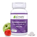 EZ Taline Razrešljivo KSM-66 Ashwagandha, 300 mg, Sugar-free, Stres, Sleep and Mood Support Supplement, 30-dnevna dobava, Apple Berry-Flavor - 1 pakiranje