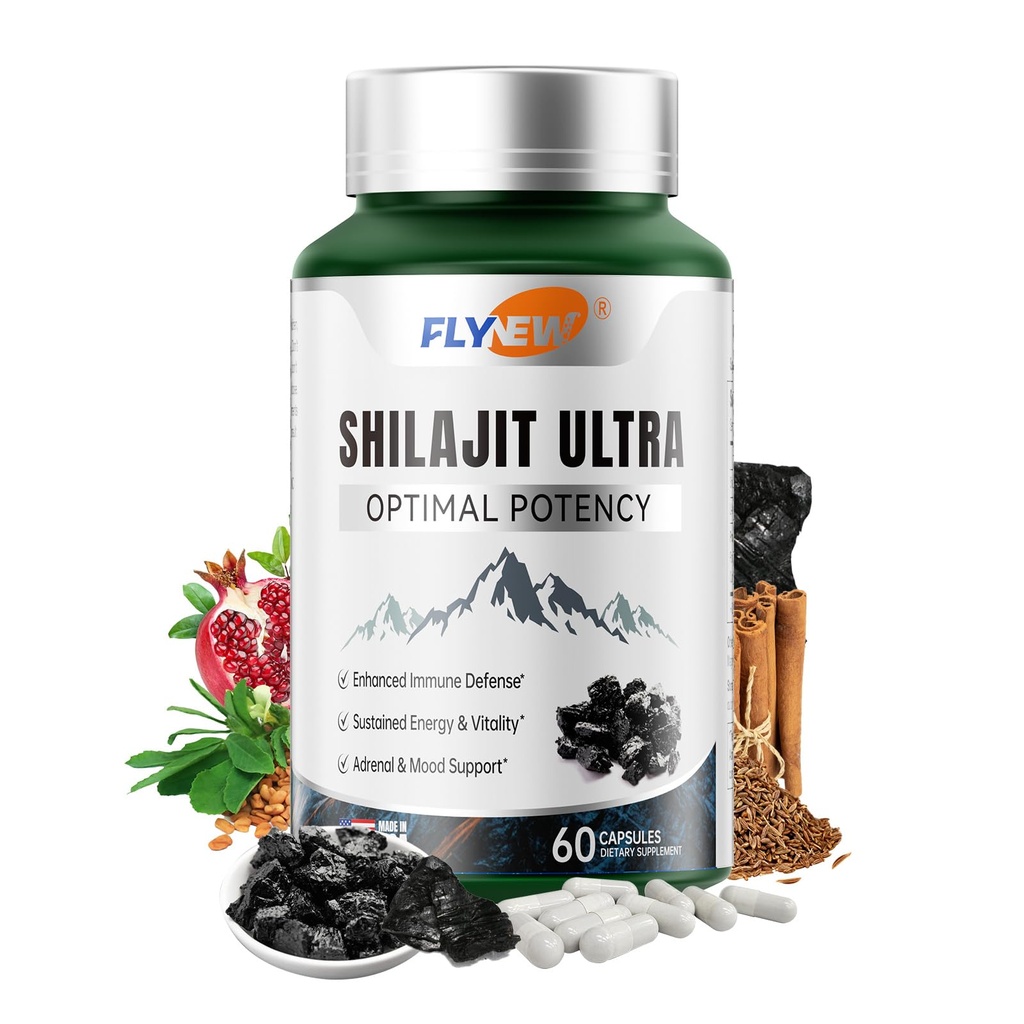 Shilajit za moške ženske, Shilajit z naravno Fulvic Acid & L-Arginin, himalajski Shilajits za dodatno moč, Stamina & Imunska podpora, Non-GMO, Izdelano v ZDA, 60 Kapsule, 1.300mg na postrežbo