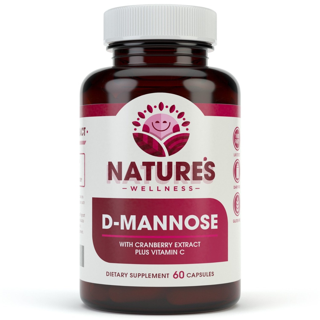 D MANNOZA z izvlečkom iz brusnic in vitaminom C - urinski trakt UT Čistilo in mehur Zdravje - ščiti pred okužbami z urinskim traktom UTI - Naravne tekočine in detox nečistoče 