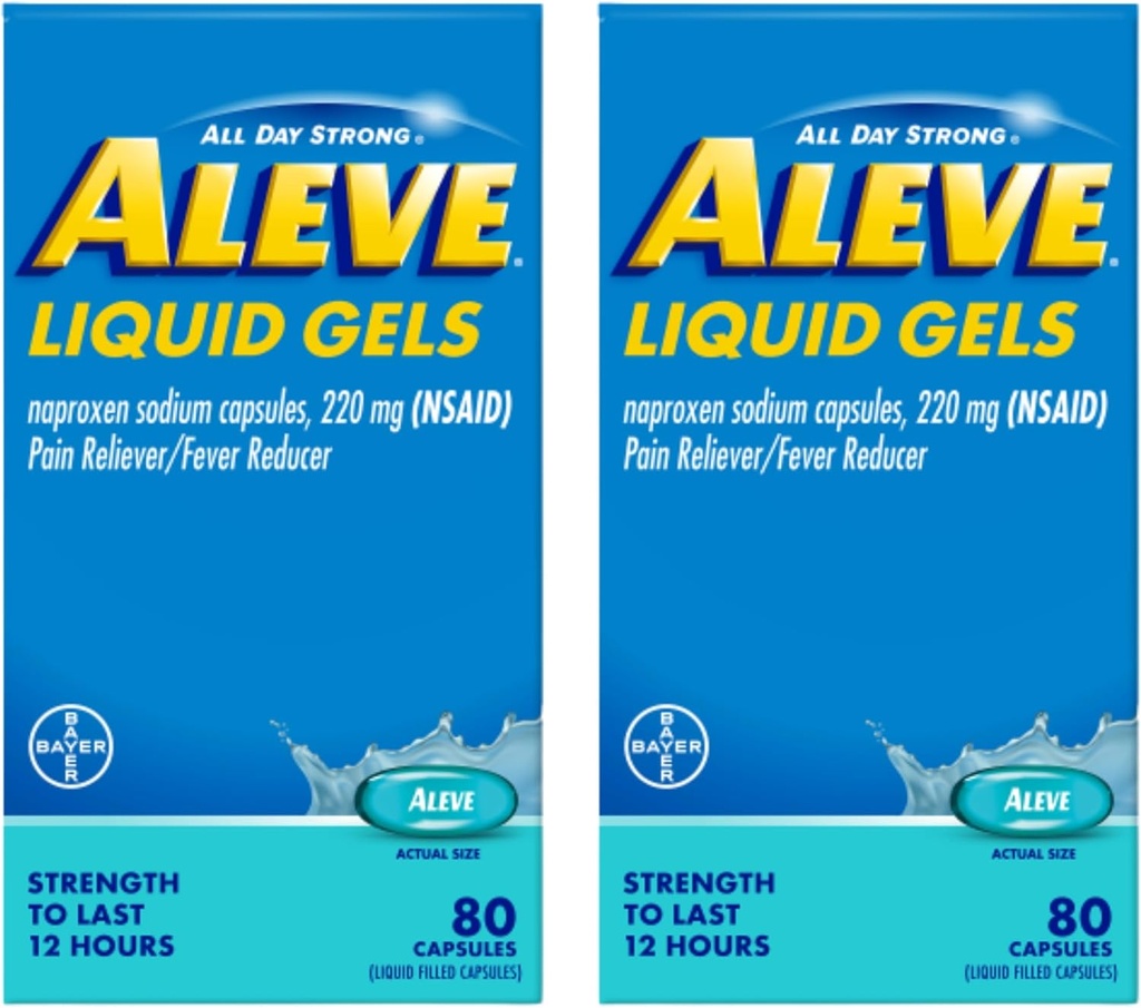 Aleve Tekoči geli 80ct. 24cs - 2 paketa