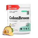 ColonBroom Psyllium Husk Powder with Stevia (tropski sadeži) - Colon Cleanse for Bloating Relief & Gut Health - Colon Broom Fiber Powder Drink - Vegan Fiber Powder Stevia dodatek, 50 Servings