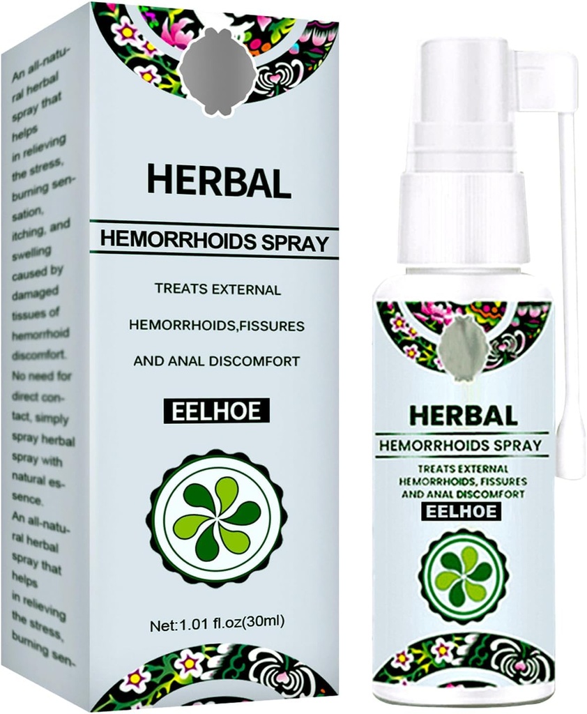 Zdravljenje hemorrrhoid - hitro lajšanje s Hemocare Herbal Hemoroidi Spray & Analese Numb Cream (1 PCS)