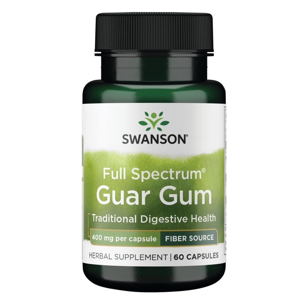 Swanson Full Spectrum Guar Gum 400 Milligrams 60 kapsul
