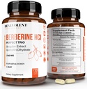 Premium Berberine HCL 730mg - 120 VCAPS Perfect Trio Complex z Non-GMO Jiaogulan & Quercetin