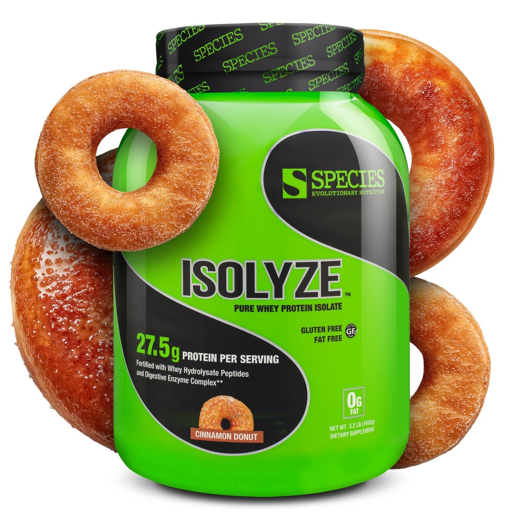 Vrsta Prehrana Izolize Whey Protein Powder, 100% sirotkin izolat za izgradnjo mišic, 27,5 g Beljakovine na Scoop, Brez sladkorja in nizko maščobo (Cinnamon Donut, 44 Servis)