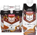 Mišično mleko Pristno beljakovinsko stresanje,S'more, 25g beljakovine, 11 Fl Oz (Pack po 4)