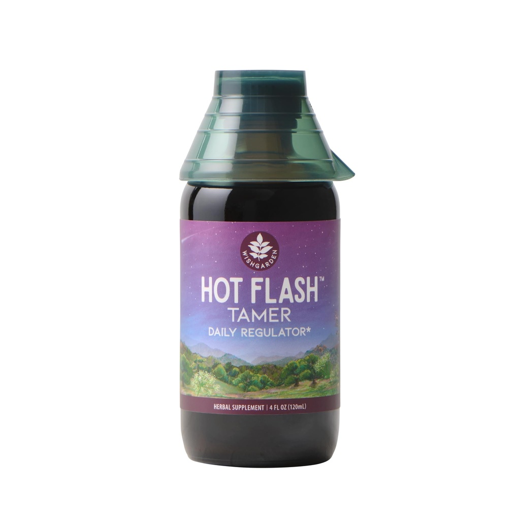 WishGarden Herbs Hot Flash Tamer - rastlinsko-bazen zeliščni vroči Flash Relief & nočno potenje dodatek s črno Cohosh & Vitex Berry podpira zdravo Hormone Levels, Menopause Relief za ženske, 4oz