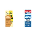 Senokot Extra Strength Natural Zelenjava Odvajalo za nežne čez noč Relief & Colace Redna moč Stool Mehčalo 100 mg Kapsule 100 Število Docusate Natrijev Stimulant-free