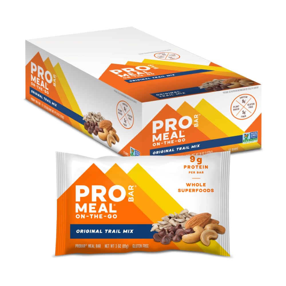 PROBAR - ŽELEZNIŠKE BARVE, Original Trail Mix, Non-GMO, Gluten-free, Healthy, Rastlinsko-osnovne sestavine, Naravna energija (12 Število)