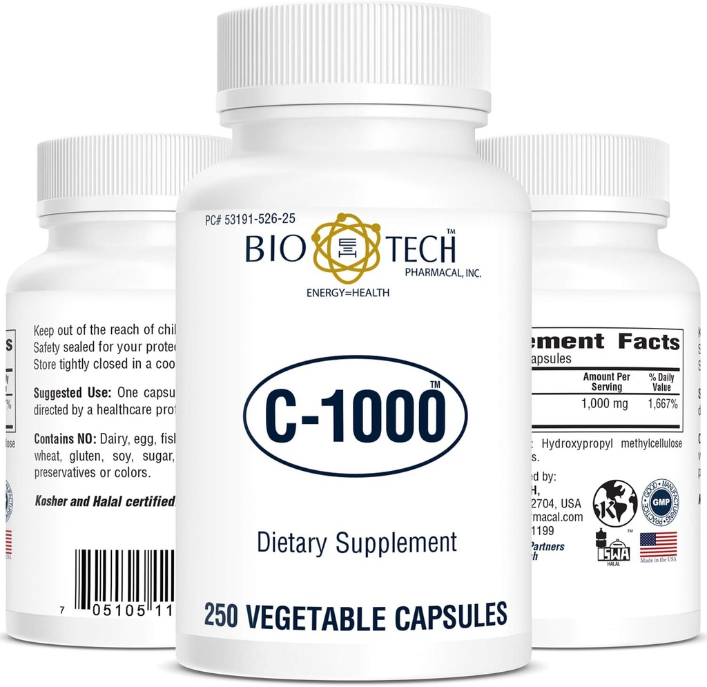 Bio-Tech - C-1000 250 Veggie kapsule