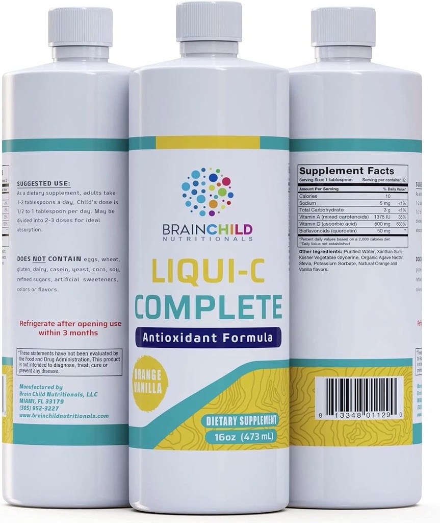 Brain Child Nutritionals Liqui-C popolna 16oz