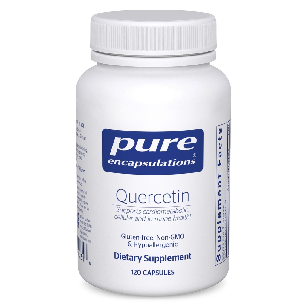 Čiste enkapsulacije Quercetin - 500 mg - Imunska podpora, celično zdravje in zdravje srca - Antioksidant dodatek - Gluten Free & Non-GMO - 120 kapsul