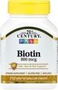 21st Century Biotin tablete, 800 μg, 110 Število (Pack 3)