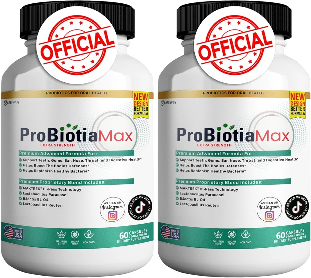 ProBiotia Max 40 milijard CFU Extra Jakost peroralni probiotik dodatek, 60 Kapsule, Podpira Zobje in Gum zdravje, Gluten prosti (2)