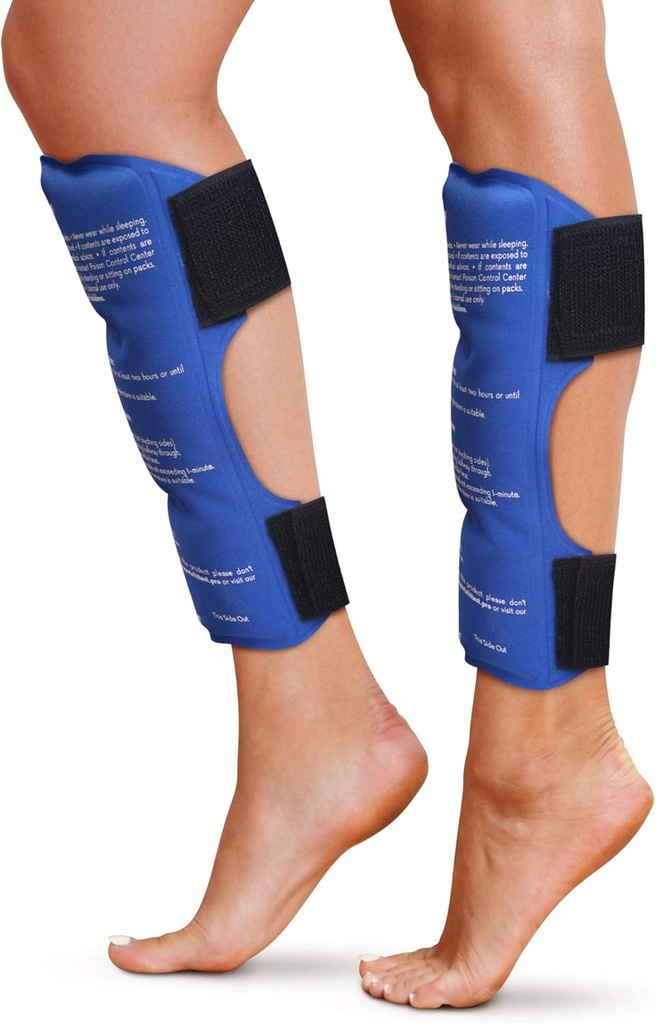 Shin Splint Ice Packs, HSA in FSA primerna za ponovno uporabo vroče in hladno zdravljenje Ovitek 