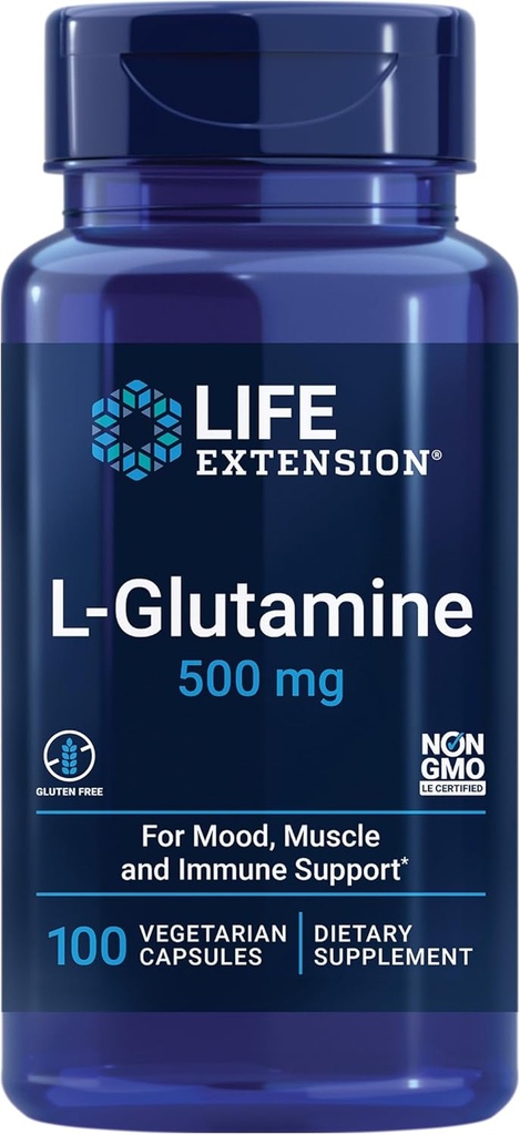 Podaljšanje življenja Kreatin Kapsule 120 Štetje in L-glutamin 500mg 100 Kapsule Sklop za zdravje mišic