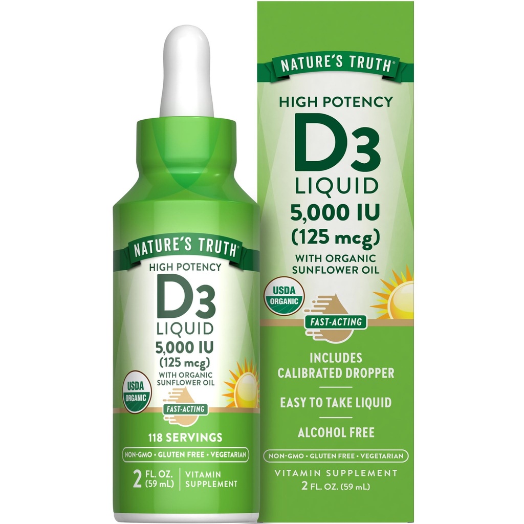 Narava je resnica Vitamin D3 Tekoči 