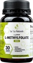 Lu'Lu Naturals L Metilfolate 15mg Aktiviran metil Folat, Folna kislina, 5-mthf 30 Veggie Caps
