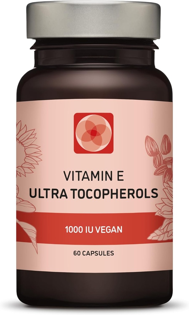 Vitamin E 1000 i.e. Ultra tokoferol 450mg Vitamin E Vegan – Vse 4 tokoferoli – Alfa tokoferol + beta tokoferol + gama tokoferol + Delta Tokoferol– Edinstvena d Alpha (180)