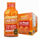 Vitamin Energy Immune+ Ekstra moč Energija Shot Orange Burst 24 Pack, 260mg Naravni kofein, B-vitamini, Citicoline, Zeleni čaj, Immuniteta in fokus podpora, Nič sladkorja, Gluten-free 1,93 fl oz