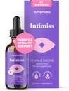 JoySpring Herbal Libido Podpora za ženske – Horny Kozel plevel in Ashwagandha tekoče kapljice – Maca koren, Fenugreek, in Red Ginseng za Wellness in Vitality