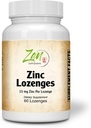 Zen Supplements - Cink Lozenges 15 Mg Imunska podpora Antioksidant dodatek & Velika degustacija cinka 60-Lozenge