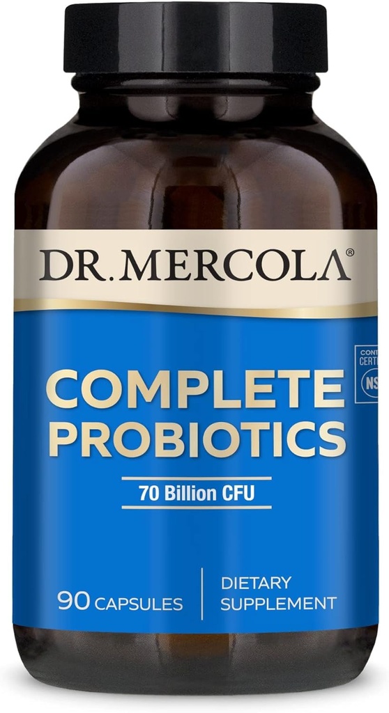 Dr. Mercola Complete Probiotics - 90 Servings- Daily Probiotic Supplement - 70 milijard CFU - Kislina in žolč Resistant - spodbuja prebavno zdravje in podpira imunski sistem