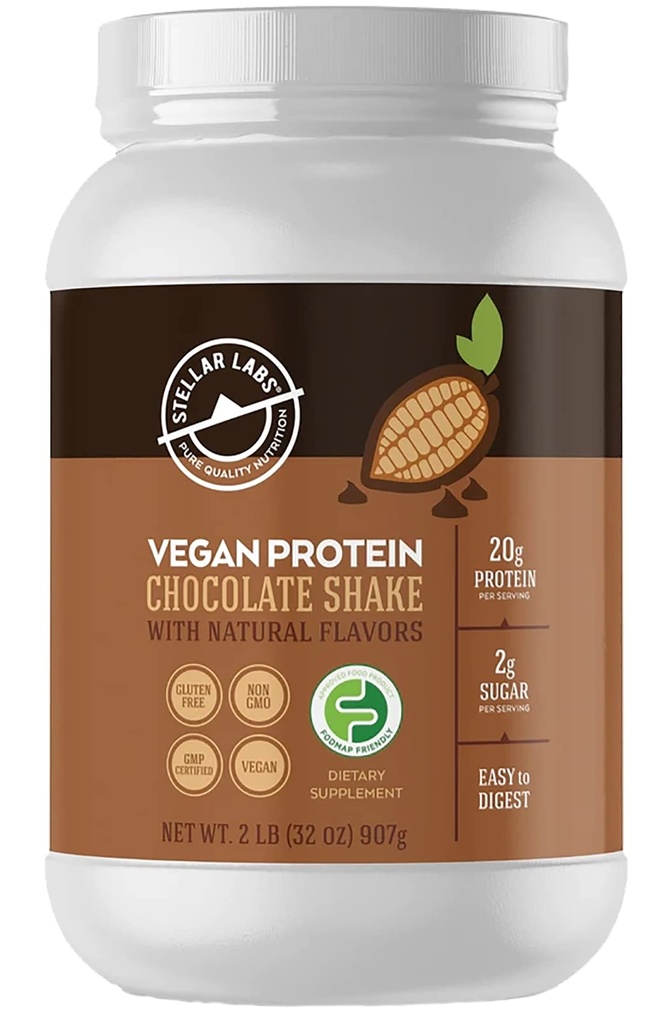 Stellar Labs Vegan Protein Powder z BCAA & antioksidanti 