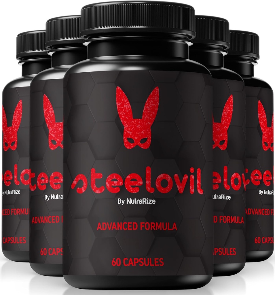 NutraRize (5 Pack) Steelovil tablete, Uradna Steelovil kapsule za celovito Wellness, Vse naravne kapsule za podporo energije in splošno zdravje, Jeklene nakovalo Dopolnilo Pregledi (300 Kapsule)