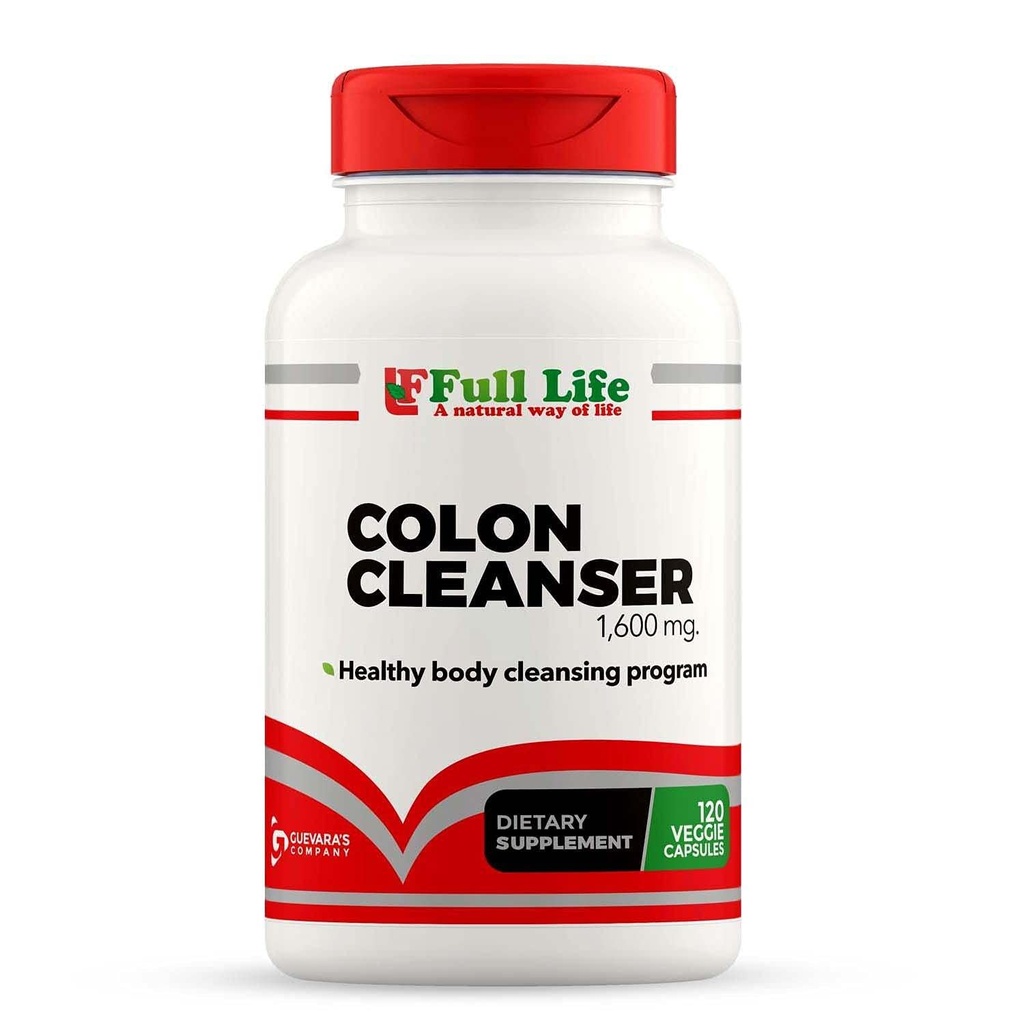 Polno življenje Colon Cleanser - Zeliščni dodatek z Cascara Sagrada in Senna Leaf - 120 Veggie kapsule
