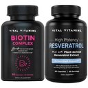 Vital vitamini Biotin kompleksne kapsule + Resveratrol kapsule