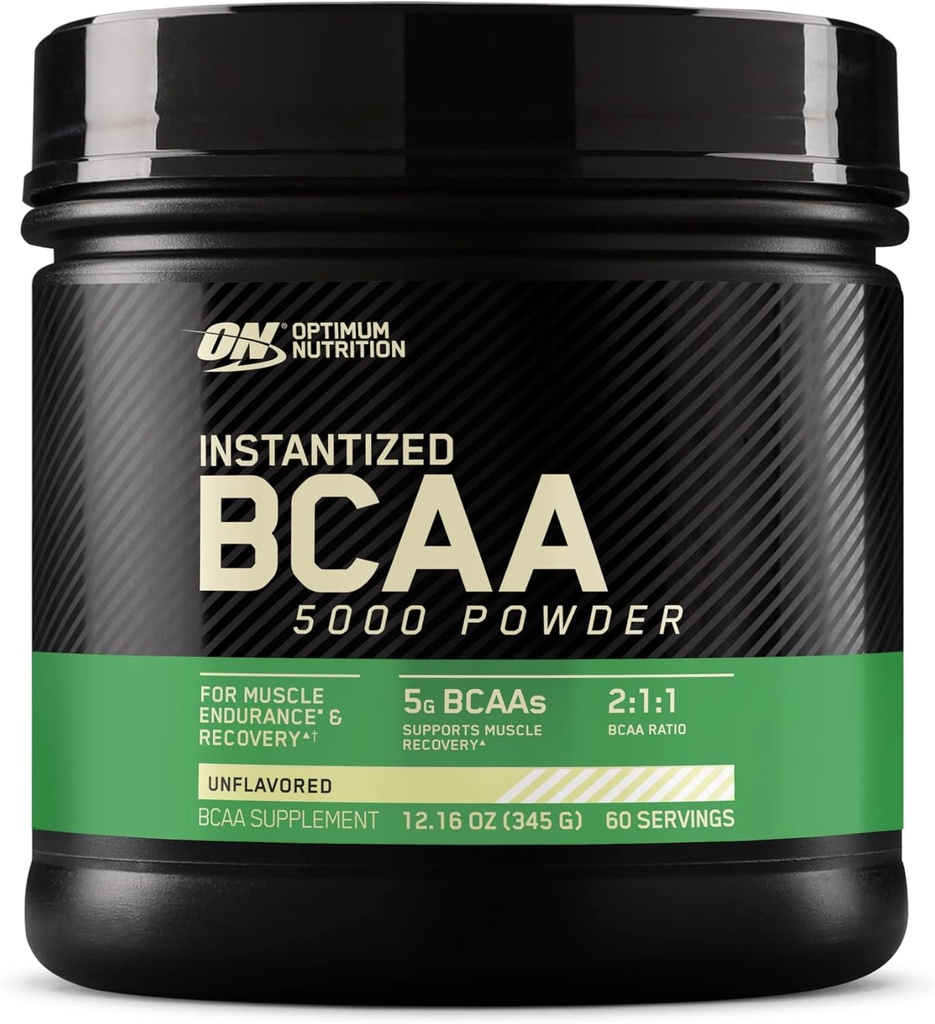 Optimum Nutrition Instantized BCAA 5000mg prašek, brez arome, Keto prijazno, 60 Serving