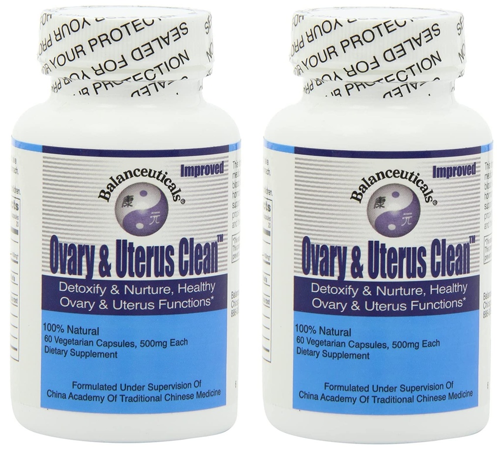 Ovary & Uterus čisto, 500 mg prehransko dopolnilo kapsule, 60- Count steklenička (paket po 2)
